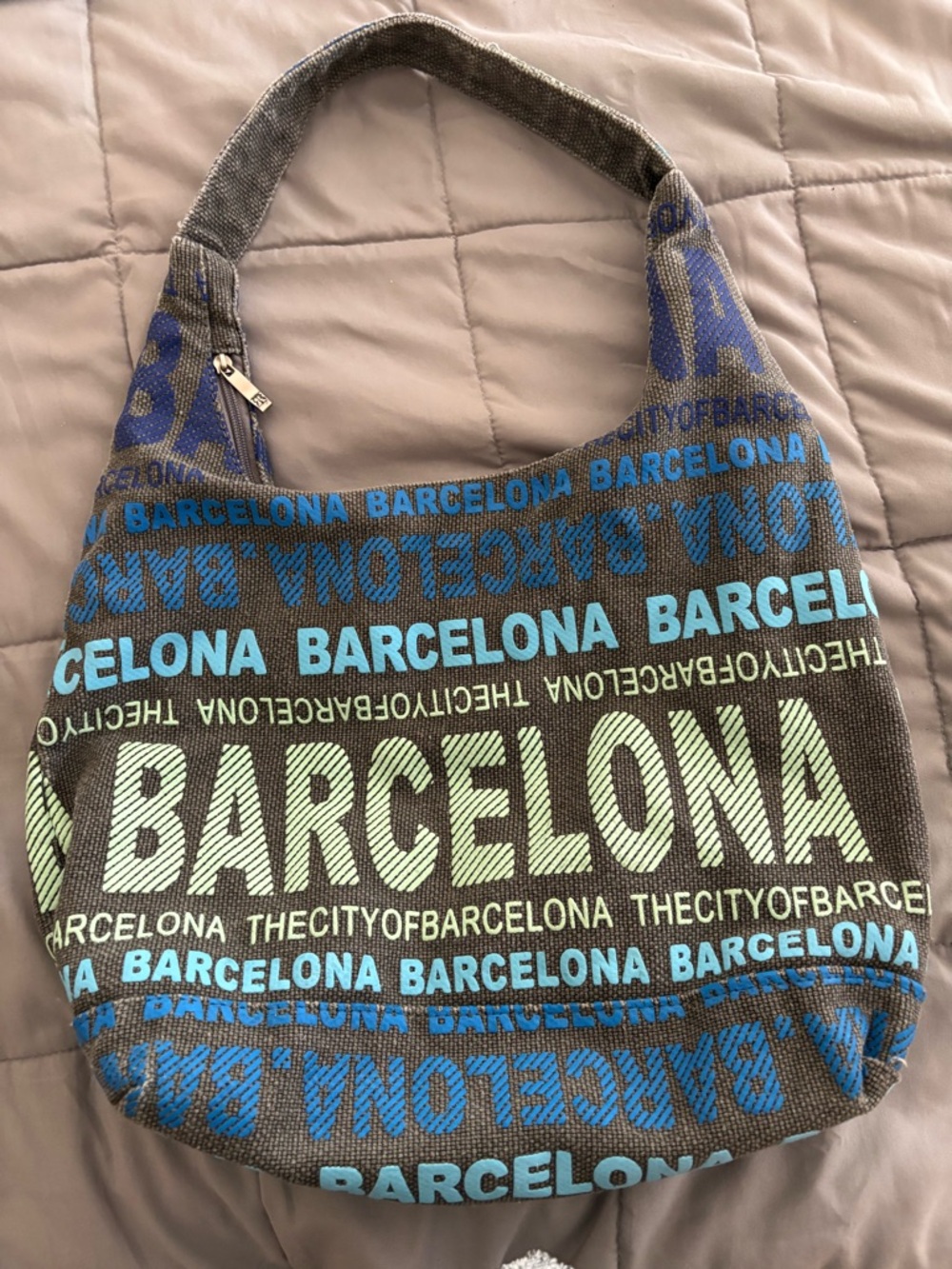 Barcelona Graphic Hobo Bag
